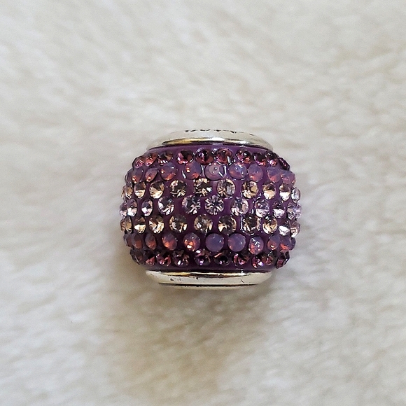 New Without Tags Brighton Cupid's Kiss Large Bead Purple - Picture 3 of 6